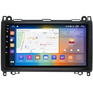 Android 14 Autoradio Stereo voor B-enz B200 (2008-2011) 9 Inch Touchcreen Multimedia Speler met Draadloze Carplay Android Auto 2 Din GPS Navigatie FM RDS Bluetooth 5G-WiFi SWC DSP,M400s