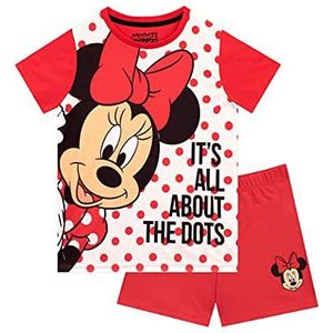 Disney Meisjes Korte Pyjama's Minnie Mouse Rood 122