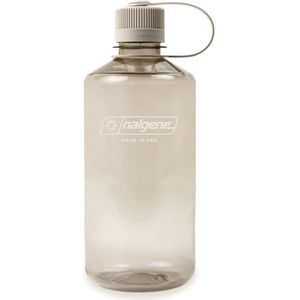 Nalgene Sustain Tritan BPA-vrije waterfles gemaakt van materiaal afgeleid van 50% plastic afval, 32oz, smalle mond, katoen