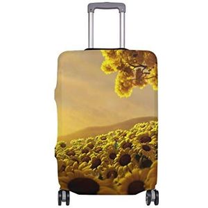 AJINGA mooi veld gouden zonnebloemen reizen bagage beschermer koffer cover M 22-24 in