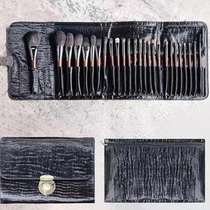 QIZLDBGF Make-upborstelset, 22 professionele premium dierenwolborstels