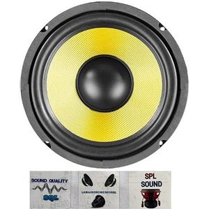 1 FENTON 902.426 WK20 wide range woofer speaker kevlar 20 cm 200 mm 8"" 250 watt rms 500 watt max 8 ohm gevoeligheid 85,5 db rubberen ophanging, 1 stuk + 3 gratis stickers