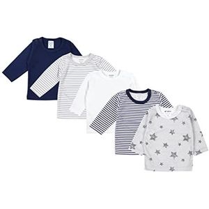 TupTam Baby Jongens Top met Lange Mouwen Set van 5, Veelkleurig 6, 68