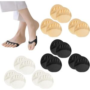 9 Paren Voeten, Vijf Vingersokken, Onzichtbare Halve Sokken Van Vrouwen, Ademende Blootgestelde Teensokken, Zonder Voetgangerskussen En Voetkussen.