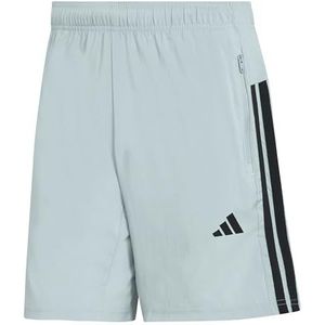 adidas Hombre WORKOUT ESSENTIALS BASE 3 STRIPES WOVEN SHORT, Wonder Sage/black, M 5 inch