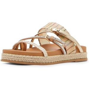 Steve Madden Tickle schuifsandalen voor meisjes, natuurlijk, Natuurlijk, 1 Little Kid