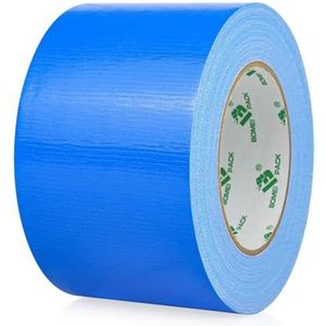 BOMEI PACK Pantserband, blauw, 75 mm x 30 m, waterdicht plakbandweefsel, blauwe pantsertape, gaffer-plakband voor reparaties, doe-het-zelvers