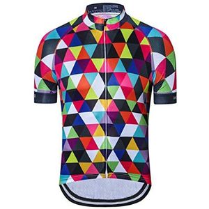 Weimostar Sportkleding fietsshirt korte mouwen fietskleding fiets top mannen MTB jersey ademend zomer zwart, 7, XL