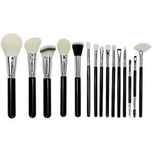 MQPALZKD 15-delige make-upborstelset Studio-make-up Professionele make-upartiest Volledige set make-upborstels