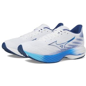 Mizuno Wave Rider 28 hardloopschoen voor heren, White Estate Blauw, 40 EU