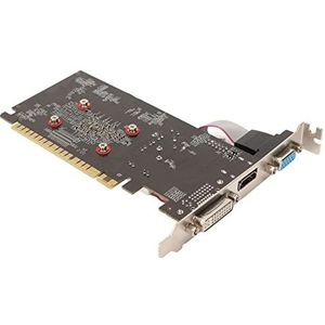 DDR3 Grafische Kaart, 64-bits Grafische Kaart Ondersteuning DVI VGA 1 GB DDR3 64-bits 1000 MHz Geheugenfrequentie Kernfrequentie 810 MHz voor Desktopcomputer
