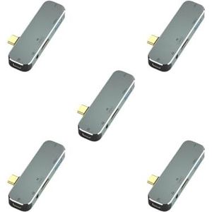 5 set Type -c USB Hub Kabel Connector Apparaten Adapter Apparatuur Computer Mobiele Telefoon Tablet HDMI-Compatibele Verbinding Extender Type 5
