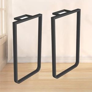YUZDNM 2 stuks tafelpoten, metalen meubelpoten, tafelbasis, salontafel poten, eenvoudige montage, meubelpoten voor thuis, keuken, doe-het-zelf bureau, met bevestigingsschroeven (Q2,80 x 40 cm)