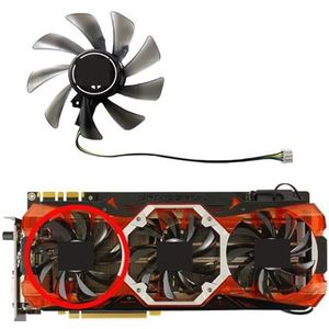 Voor GAINWARD voor GeForce GTX1060 1070 1070ti 1080 1080ti GAMESOUL grafische kaart vervangende ventilator(Left fan)