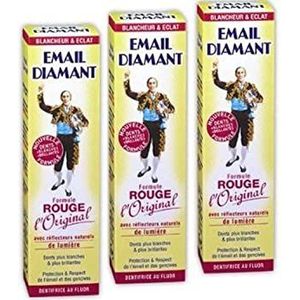 Email Diamant - 502050 – witte tandpasta – rode formule – L'Original – 50 ml – 3 stuks
