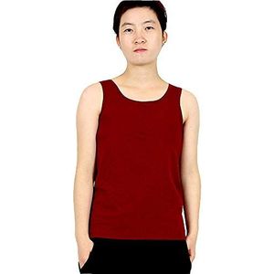 BaronHong Tomboy Bandagehaak voor dames, kleurrijk, strepen, bovenkleding, tanktop, vest, borstband, bandage, voor cosplay, enz, wijnrood, XL