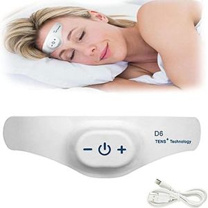 Dreamate TENS + slaapmassageapparaat met verlichting van hoofdpijn, elektrisch massageapparaat, microstroom-slaaphulp, slapeloosheid, drukontlasting