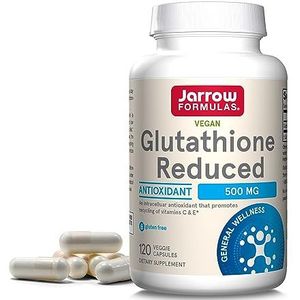 Jarrow Formulas, gereduceerde glutathione, 500 mg, 120 veganistische capsules 120 VEGGIE CAPS