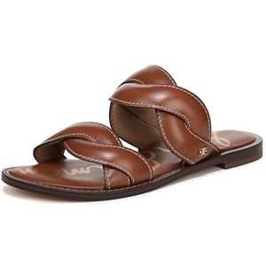 Sam Edelman Hellen platte sandalen voor dames, Cognac Bruin, 41 EU
