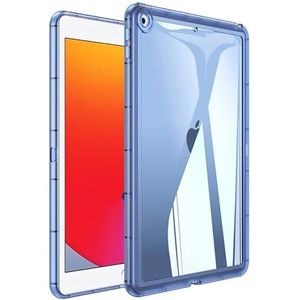 Voor iPad 9.7 6e/5e Generatie Tablet Case, Zachte Clear Transparante Case Voor iPad 9.7 Inch 2018/2017, Schokabsorptie, Slim Fit Lichtgewicht Bumper Case, Blauw