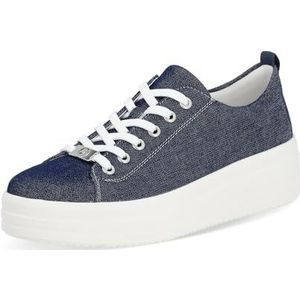 Remonte D1C03 Low-Top sneakers voor dames, lage schoenen, losse inlegzool, blauw 14, 36 EU
