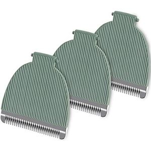 2 stuks vervangende messen compatibel met Meridian Trimmer, hygiënische keramische vervangende messen compatibel met Meridian Body Trimmer (Onyx & Sage)