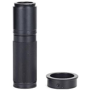 Industrie Microscoop Camera C-Mount Lens 5X-150X Camera Zoom Oculair Vergroot for Usb 4K Microscoop Helder en glad(Nero)