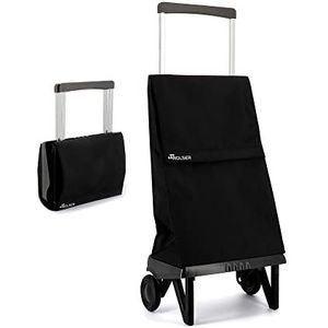 Rolser Plegamatic MF 2 Wheel Foldable Shopping Trolley - Black