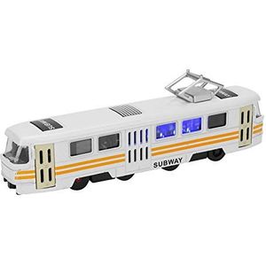 Decoratie Meerdere kleuren simulatie auto model auto speelgoed voor kinderen boven de 3 jaar(Modern tram white)