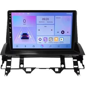 Android 14 Autoradio 9 inch touchscreen voor Mazda 6 2002-2008 Autoradio Navigatie met Carplay met GPS navigatie Bluetooth FM USB Steering Wheel Control(B7 1G+32G)