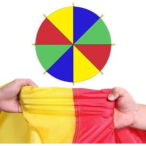 Kinderen Parachute Speelgoed, Kinderen Spelen Multi Kleur Regenboog Parachute Kinderen Outdoor Game Oefening Ontwikkeling Kleuterschool3m 9 8ft