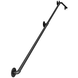 Leuning voor trappen tegen de muur oudere kinderen binnen- en buiten- en buitenkant Attic Restaurant Retro smeedijzeren vangrail leuning, trappen leuning complete kit 30-300 cm