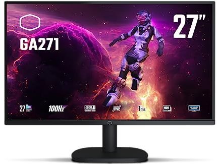 Cooler Master GA271 - 27 Inch VA Gaming Monitor - 100Hz - 1ms MPRT - WQHD (2560x1440) - AMD FreeSync