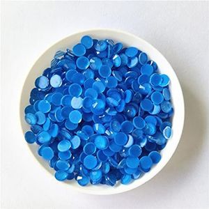 Glas Noctilucent Fluorescentie Crystal Neon Niet Hot Fix Steentjes FlatBack Strass Stof Kledingstuk Nail Art Decorations-Blauw, mix s6-30 10gram