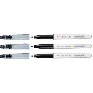 Pilot - Frixion Kleuren - Set van 3 Erasable Vilt-Tip Kleurpennen - Medium Tip - Zwart