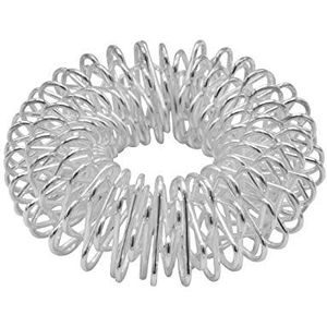 CHI-ENTERPRISE - Premium vingermassager en antistress ring | acupressuur ring - zilver, groot