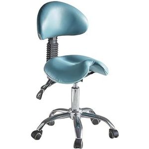 Zadelstoel, Hydraulische Zadelkruk Met Rugleuning, Draaibaar, Rollend, Ergonomische Stoel In Hoogte Verstelbaar For Schoonheidssalon Massage Tandartskliniek Thuiskantoor Gebruik