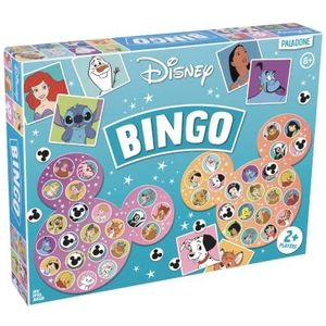 Paladone Disney Bingo | 6 kaarten | 50 verschillende personages | All Hour Indoor Fun, PP8360FR, wit