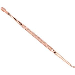 Ear Scoop Shiny Afgeronde Ergonomisch Ontwerp Jeuk Relief Oorsmeer Curette Remover Dubbele Rvs Heads Thuisgebruik (Rose goud)
