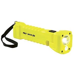 Peli Light 3415 Led knikkop-lamp, ATEX Zone 0, geel, 329 lumen, Ex beschermde brandweer zaklamp, industriële gebruikslamp