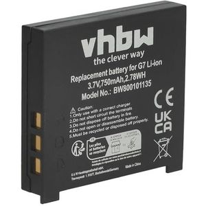 vhbw Accu compatibel met Logitech MX Air, M-RBQ124, G7 Cordless Laser Mouse draadloze muis (750 mAh, 3,7 V, Li-Ion) - vervanging voor 831409, 190310-1000