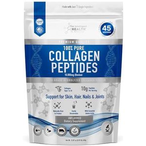 Gehydrolyseerd Collageenpoeder (Runder) 450 g - Eiwitrijk, Grasgevoerd, Niet-Gearomatiseerd Peptidesupplement | Beste Collageen Voor Huid, Gewrichten, Spijsvertering en Darmgezondheid | Glutenvrij, Paleo & Keto-Vriendelijk