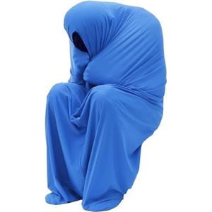 BOSSGE Indoor Therapy Sensory Sox Stretchy Body Socks Full-Body Wrap om stress te verlichten, hypogevoeligheid Ideaal for jongens, meisjes met autisme, angst (Color : Light Blue, Size : XL-74 * 165cm