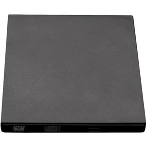 USB2.0 Externe DVD RW-brander Slanke CD-schrijver Plug-and-Play CD-speler Hoge Snelheid Extern Optisch Station For Laptop PC Desktop Gebruiksvriendelijk(Black)