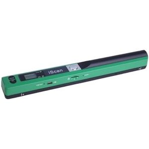 Boekenscanner, Draagbare handheld miniscanner for school, thuis, bedrijf, scannen van kleurenfoto's en documentondersteuning,voor foto's/ID-kaarten/kantoormanuscripten(Green)