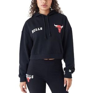 New Era Dames Crop Fleece Hoody Chicago Bulls zwart - L