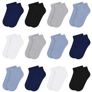 Libella 2116VA Sneakersokken voor kinderen, kleurrijk, 12 stuks, 12-delige 2116, 23/26 EU