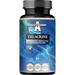 Theacrine 125mg - 60 plantaardige capsules - natuurlijke alkaloïde uit thee voor betere focus en energie - 2 maanden levering - voedingssupplement van Apollo's Hegemony