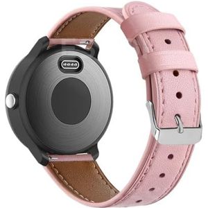 Essidi 20 22mm lederen horlogeband geschikt for Garmin Vivoactive 3 Muziek 4 armband polsband lus for voor Venu Sq 2 Forerunner 55 245 (Color : Pink, Size : For Forerunner 245)