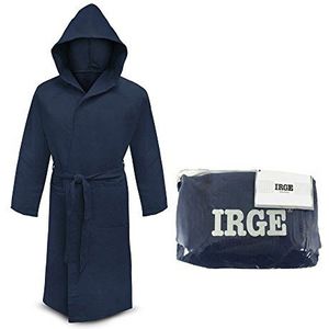 Irge badjas microvezel capuchon en handtas unisex
